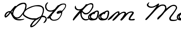 DJB Room Mother Script font preview
